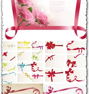 Ribbons and frames vectors