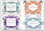 Romantic decorative banner vectors