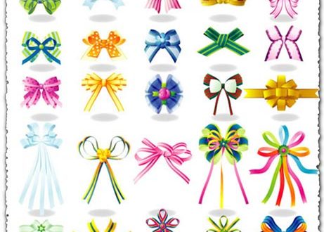 Ribbons and rosettes in eps vector format