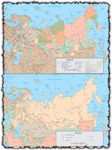 Russia vector map