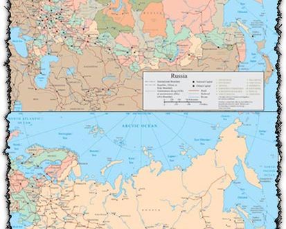 Russia vector map