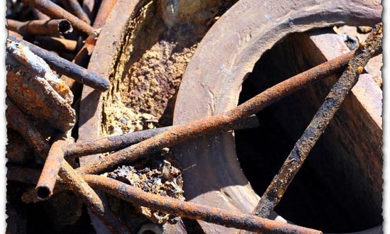 Rusty scrap metal textures