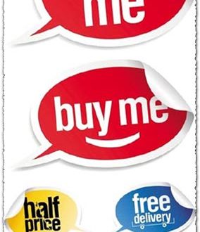 Sale stickers vector design
