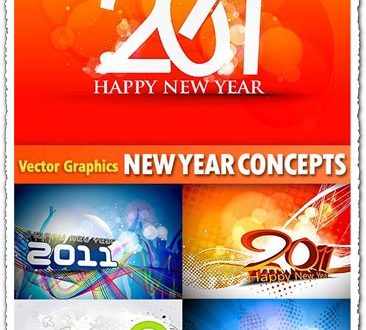 Abstract new year vector concepts