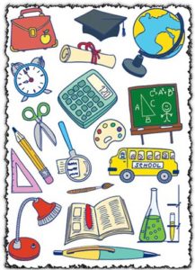 School education vector icons