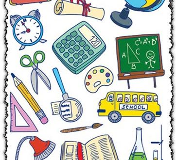 School education vector icons