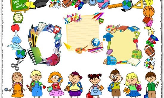 School frame vectors
