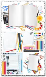 School supplies vectors