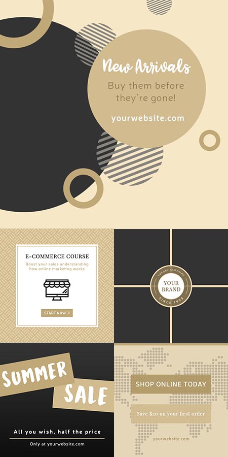 Social media Instagram Photoshop banners Social media Instagram Photoshop banners