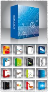 Software box vector templates