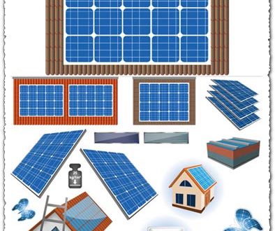 Solar panels vectors