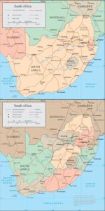 South Africa vector maps