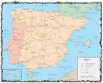 Spain vector map