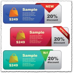 Special sales vector banners