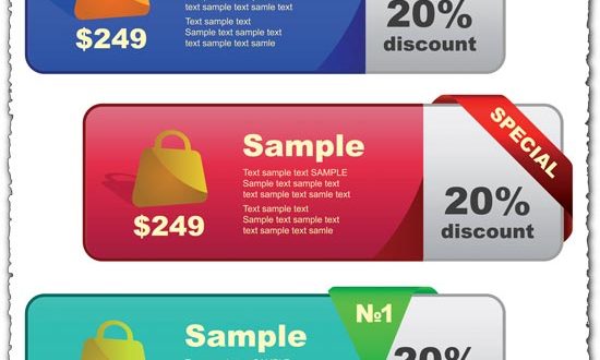 Special sales vector banners