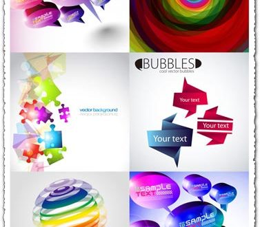Speech bubbles vector templates