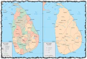 Sri Lanka vector maps