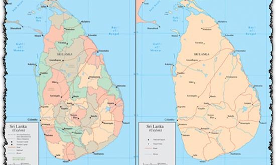 Sri Lanka vector maps