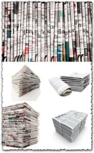 Stack of newspapers high resolution images