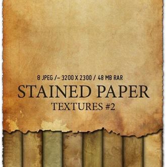 Stained paper textures