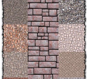 Stone and bricks textures collection