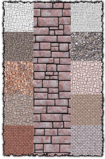 Stone and bricks textures collection