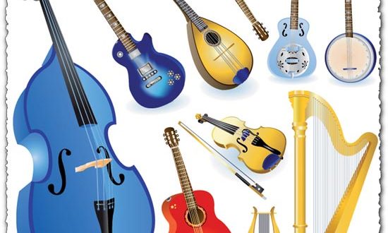 String music instruments vectors
