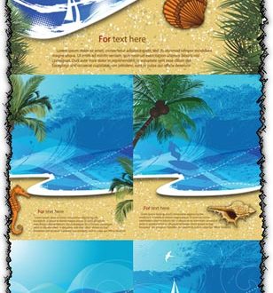 Summer and sea vectors