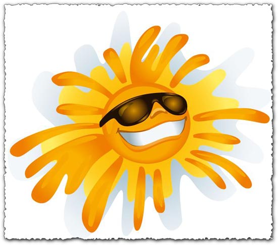 Sunny smile vector