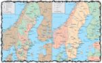 Sweden vector maps