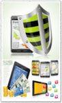 Tablet and phone business concept vectors