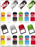 Tag sales labels vectors