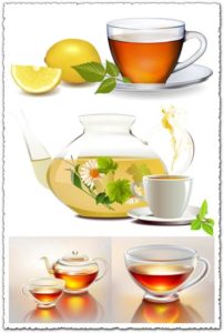 Teapot cups EPS vector