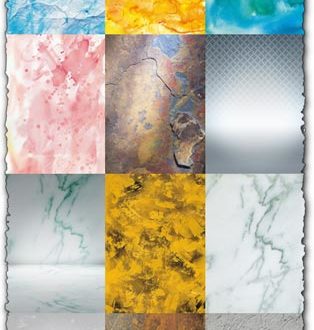 Paint, metallic and grunge textures