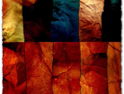 Fabric textures with various colors and shapes