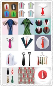 Ties and knots in 25 vector collection