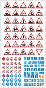 Street sign vector