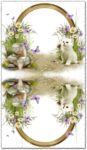 Transparent photo frame with cute kitten
