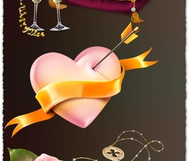 Transparent romantic icons