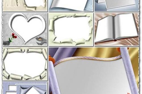 Transparent wedding photo frames