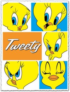 Tweety character vector cartoon