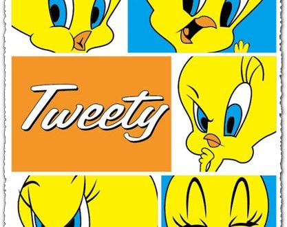 Tweety character vector cartoon