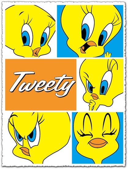 Tweety character vector cartoon Tweety character vector cartoon