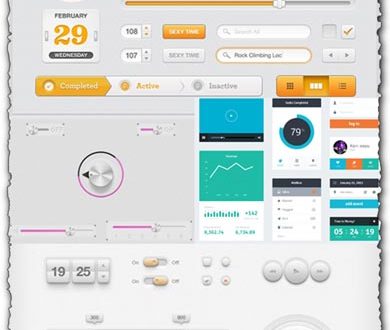UI interface elements for Photoshop