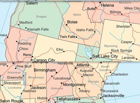US map vector