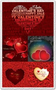 Valentine’s day vector cards