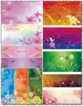 Vector banners flower design