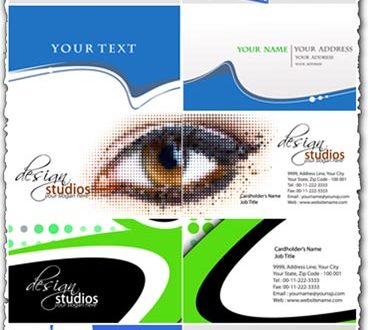 Vector business cards design
