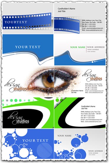 Vector business cards design