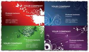 Vector business cards templates